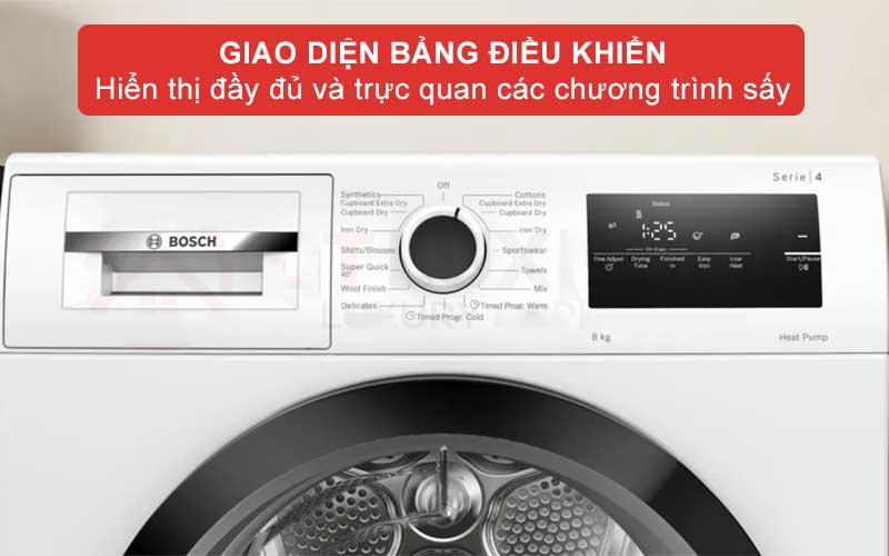 Máy sấy bơm nhiệt dễ sử dụng