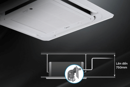 Điều hòa Midea MCD1-28CRN8 được tích hợp máy bơm nước ngưng giúp hạn chế rò rỉ nước
