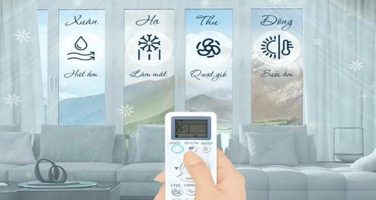 Điều hòa âm trần Cassette 8 hướng thổi NT-A28R1U16 có khả năng làm lạnh vào mùa hè, sưởi ấm vào mùa đông