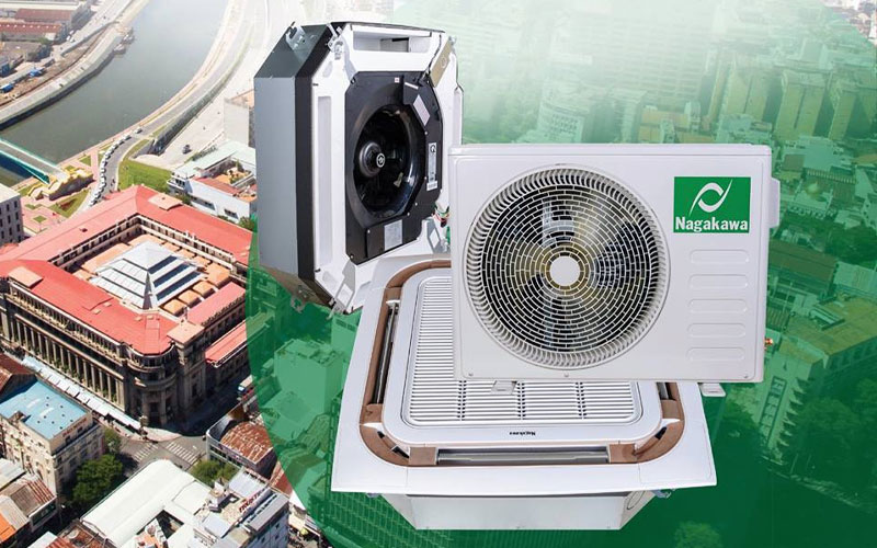 Điều hòa âm trần Cassette 8 hướng thổi NT-A28R1U16 28.000 BTU 2 chiều có thiết kế sang trọng