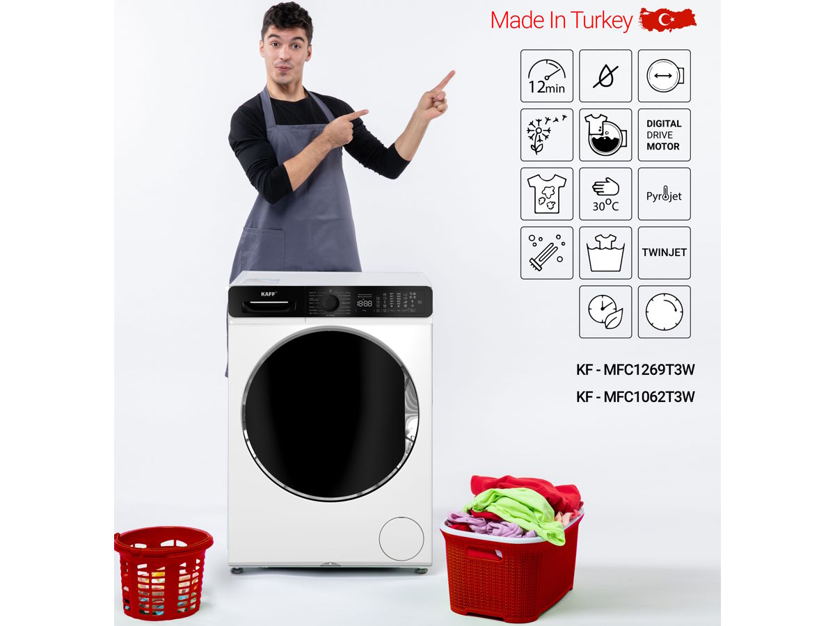 Máy giặt có chương trình giặt 12 phút