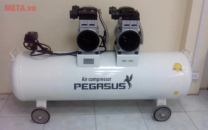 Hình ảnh máy nén khí không dầu giảm âm Pegasus TM - OF1500x2 (4HP)
