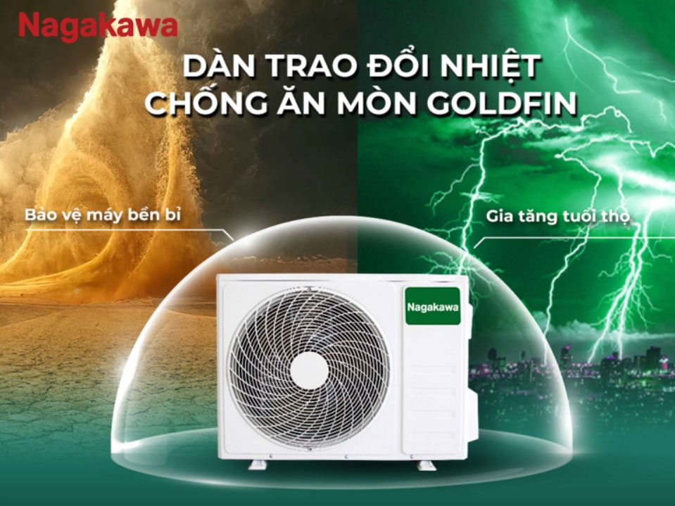 NIS-A09R2T29 có dàn trao đổi nhiệt chống ăn mòn