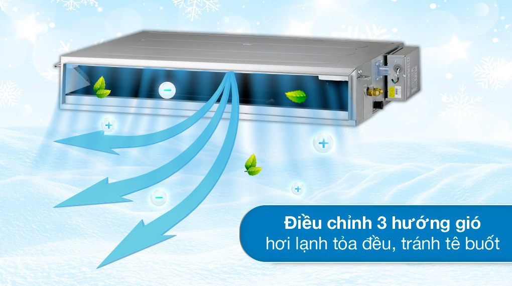 Cơ chế gió thổi tỏa đều 3 hướng