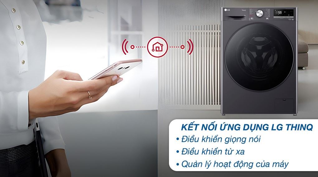 Máy giặt LG điều khiển từ xa qua ứng dụng