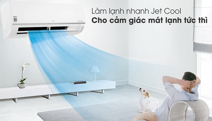 LG 12.000BTU AMNQ12GSJB0 mang lại khả năng làm lạnh nhanh
