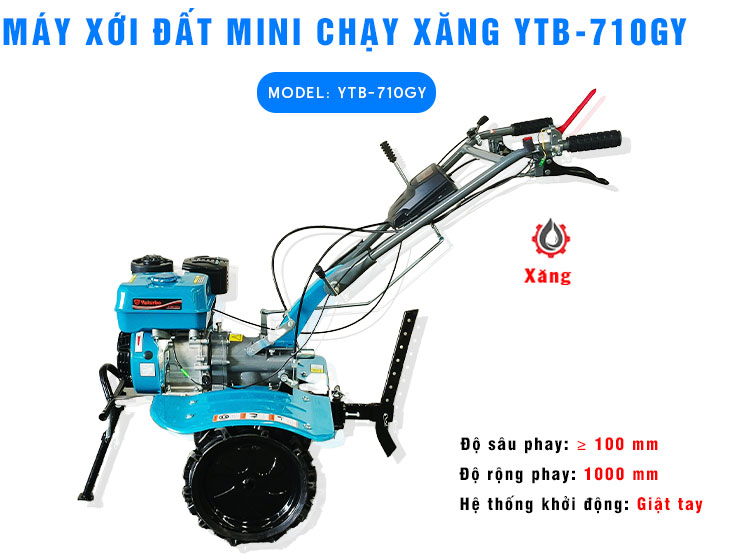 Máy xới đất dùng động cơ xăng 4000W