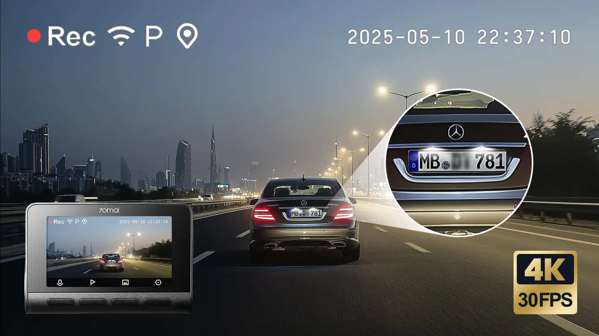 Camera hành trình có độ phân giải 4K
