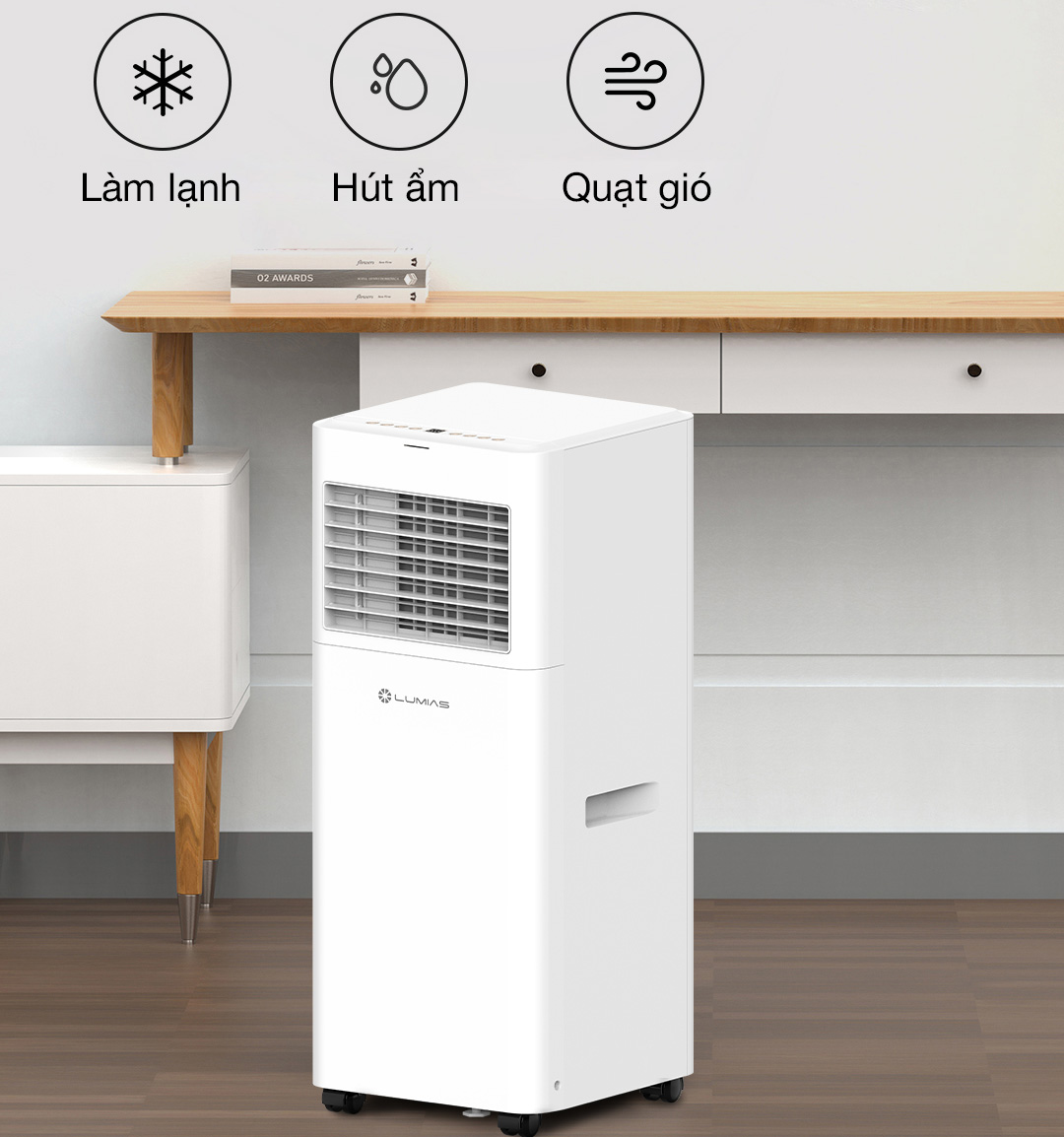 3 chế độ hoạt động – 2 tốc độ gió linh hoạt