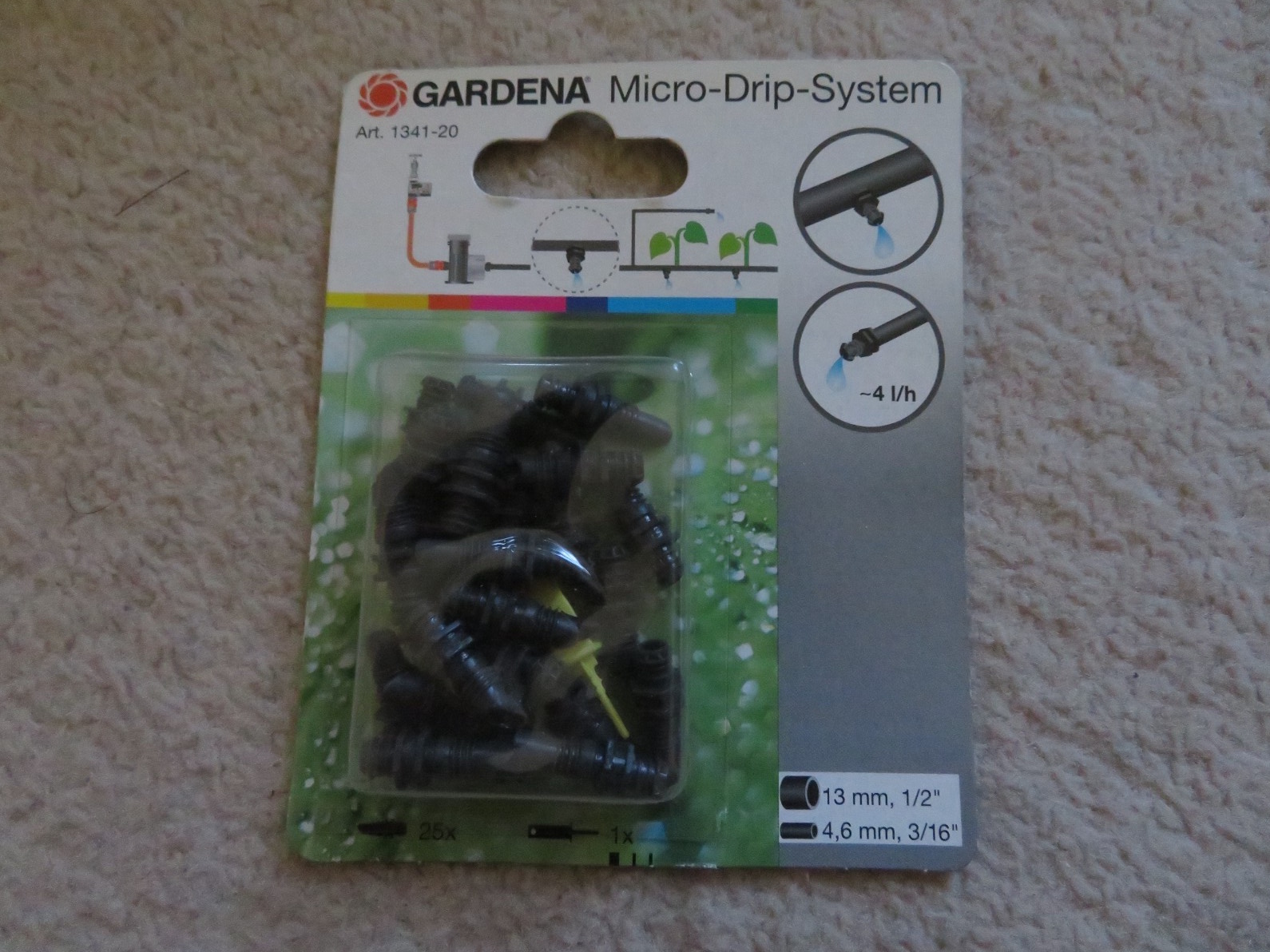 Gardena 1341-20 kèm kim làm sạch đầu vòi