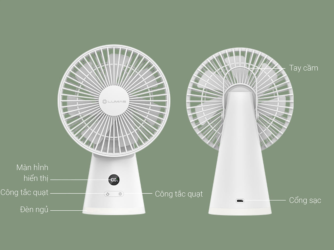 Quạt để bàn Lumias LM-36F