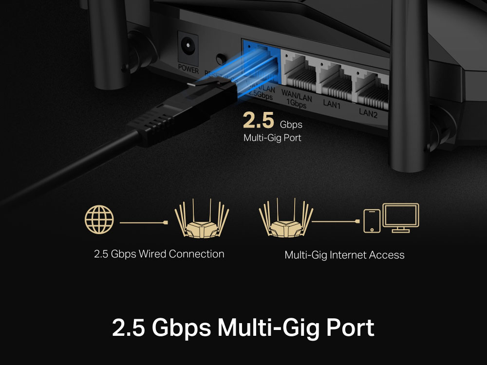 Bộ phát Wifi Mercusys có cổng 2.5 Gbps
