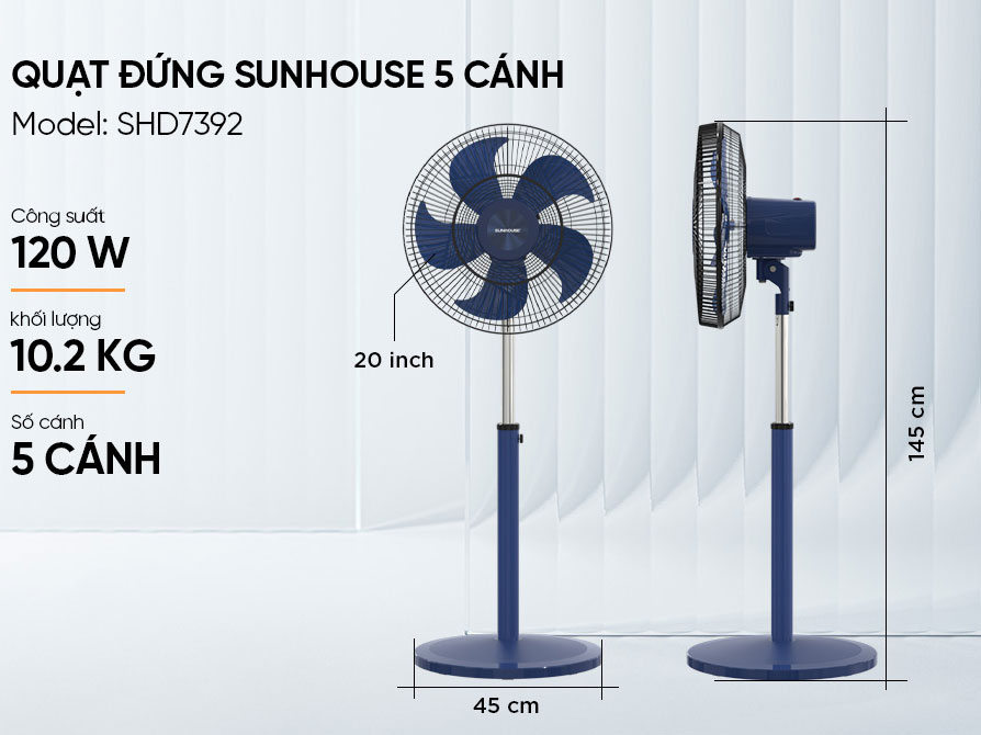 Quạt quạt có công suất 120W