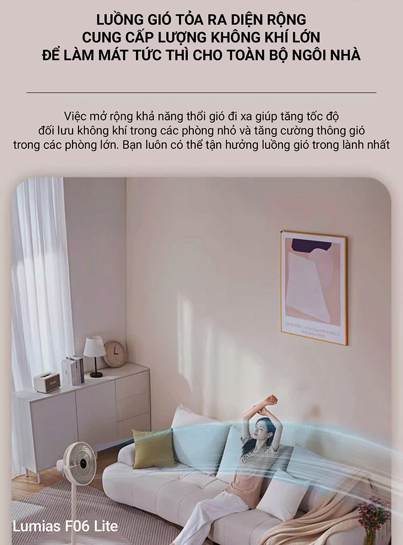 Quạt đứng cung cấp lương gió lớn