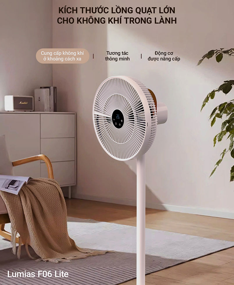 Quạt đứng có lồng quạt lớn