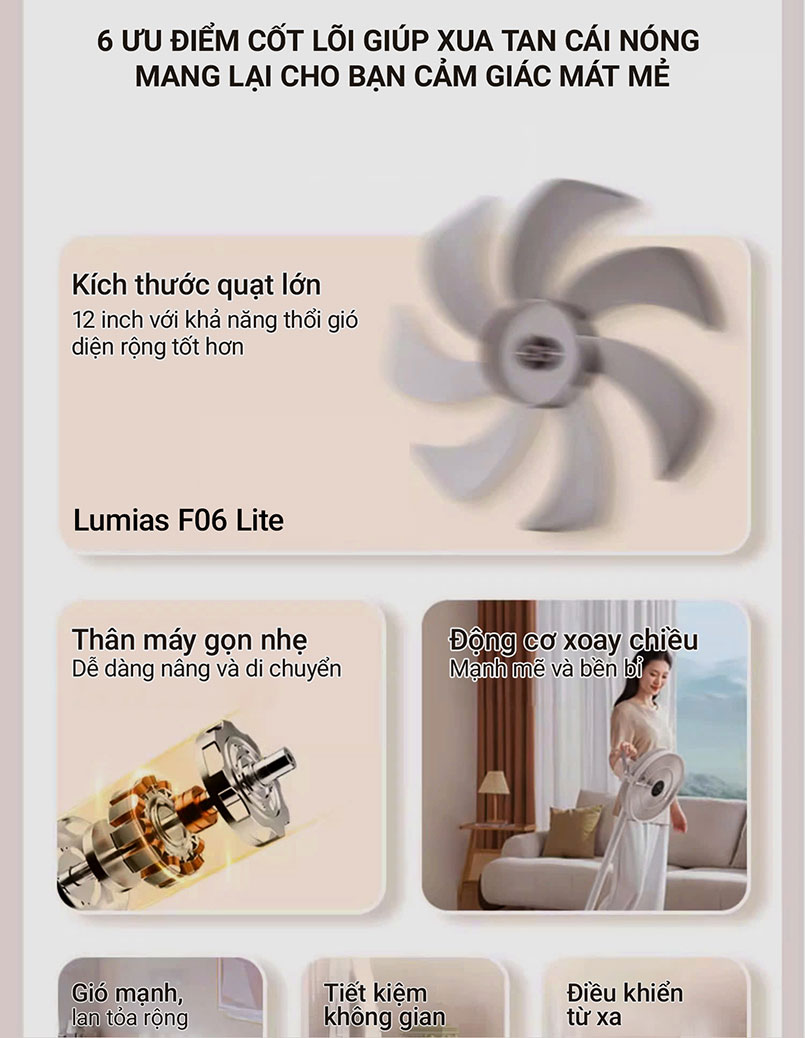 Quạt cây có động cơ xoay chiều