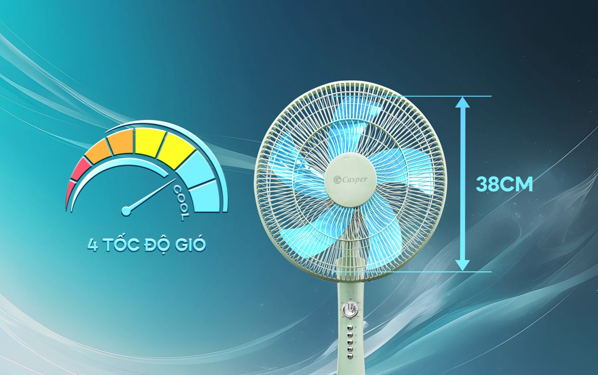 Gió mạnh – Mát nhanh tức thì