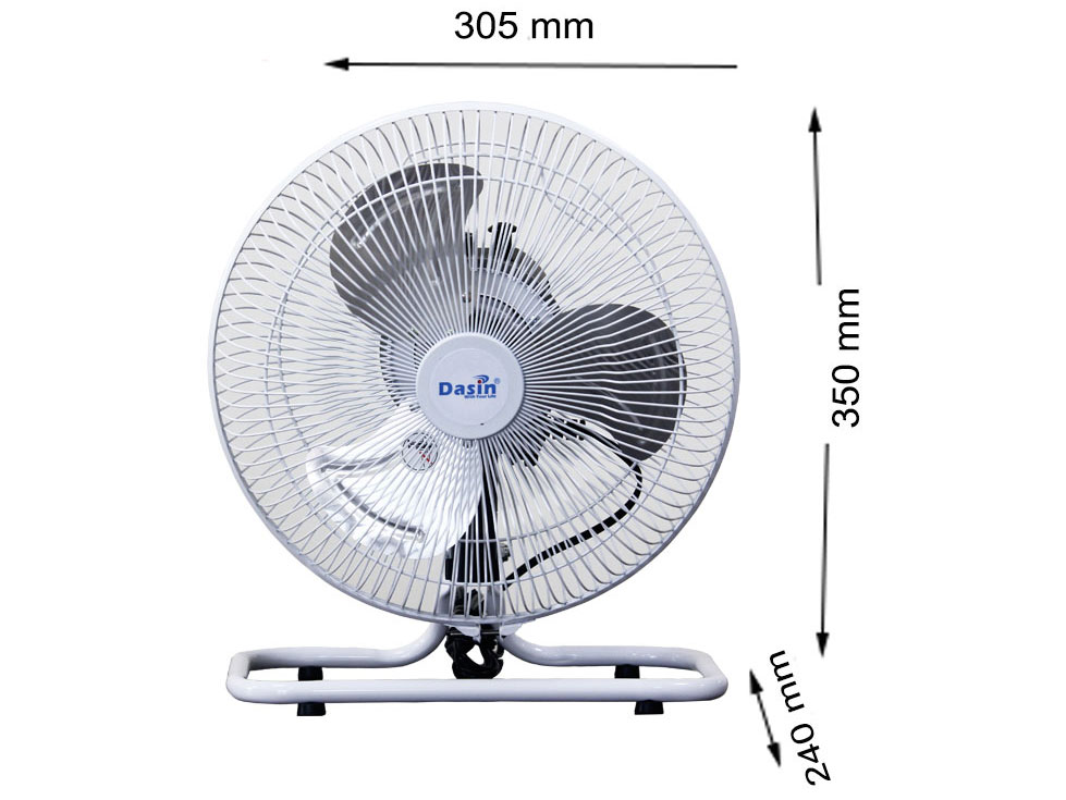 Quạt bàn Dasin NTZD-1025 sở hữu thiết kế đơn giản, nhỏ gọn