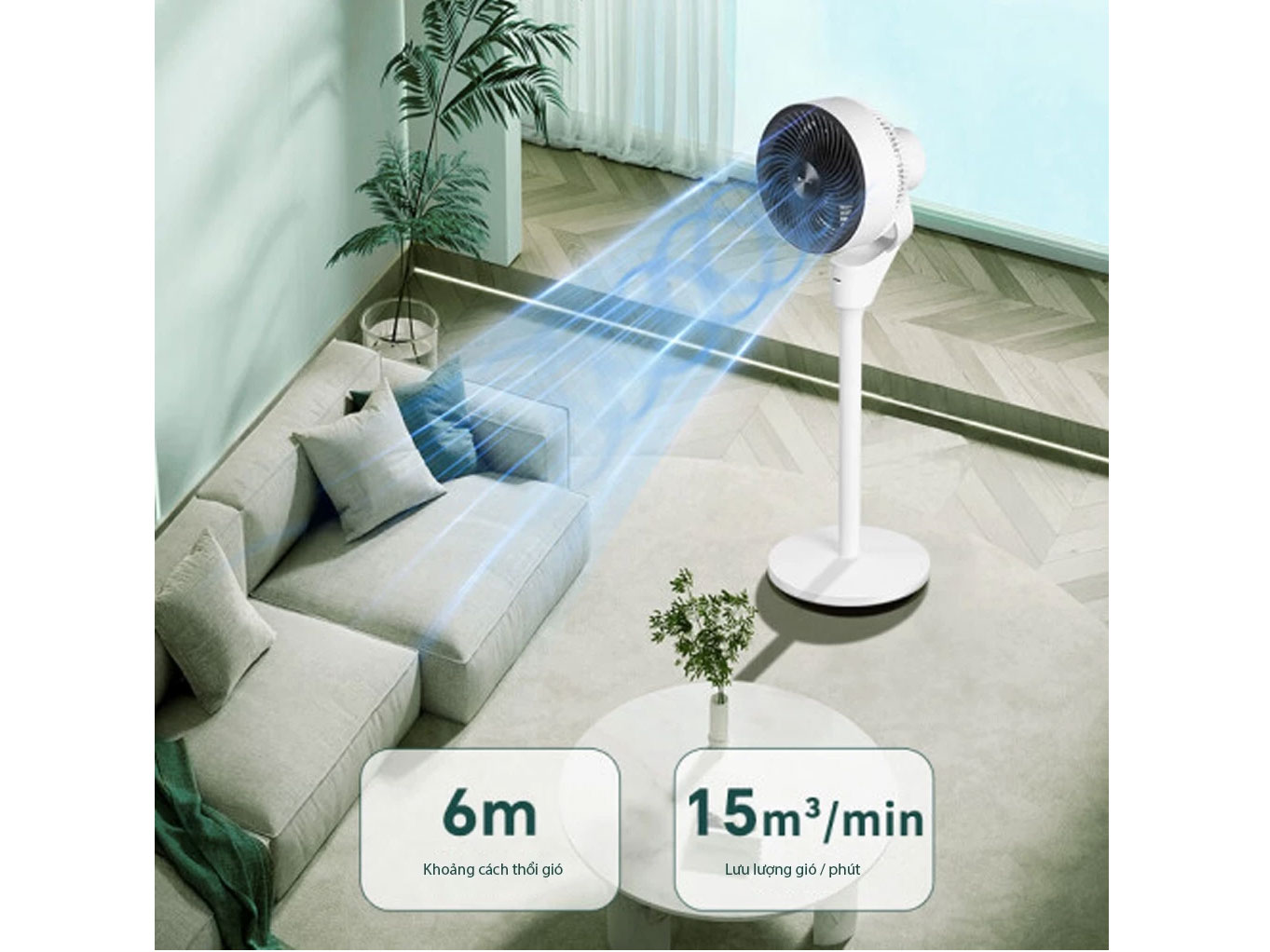 Quạt tuần hoàn Gree FXDWK 1903G3 làm mát hiệu quả