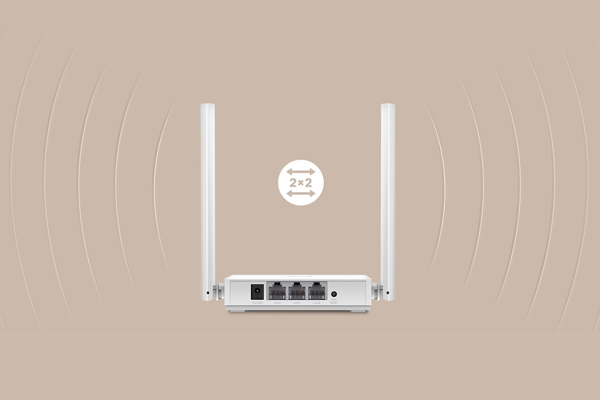 Hai ăng ten 5dBi mạnh mẽ và công nghệ MIMO 2x2