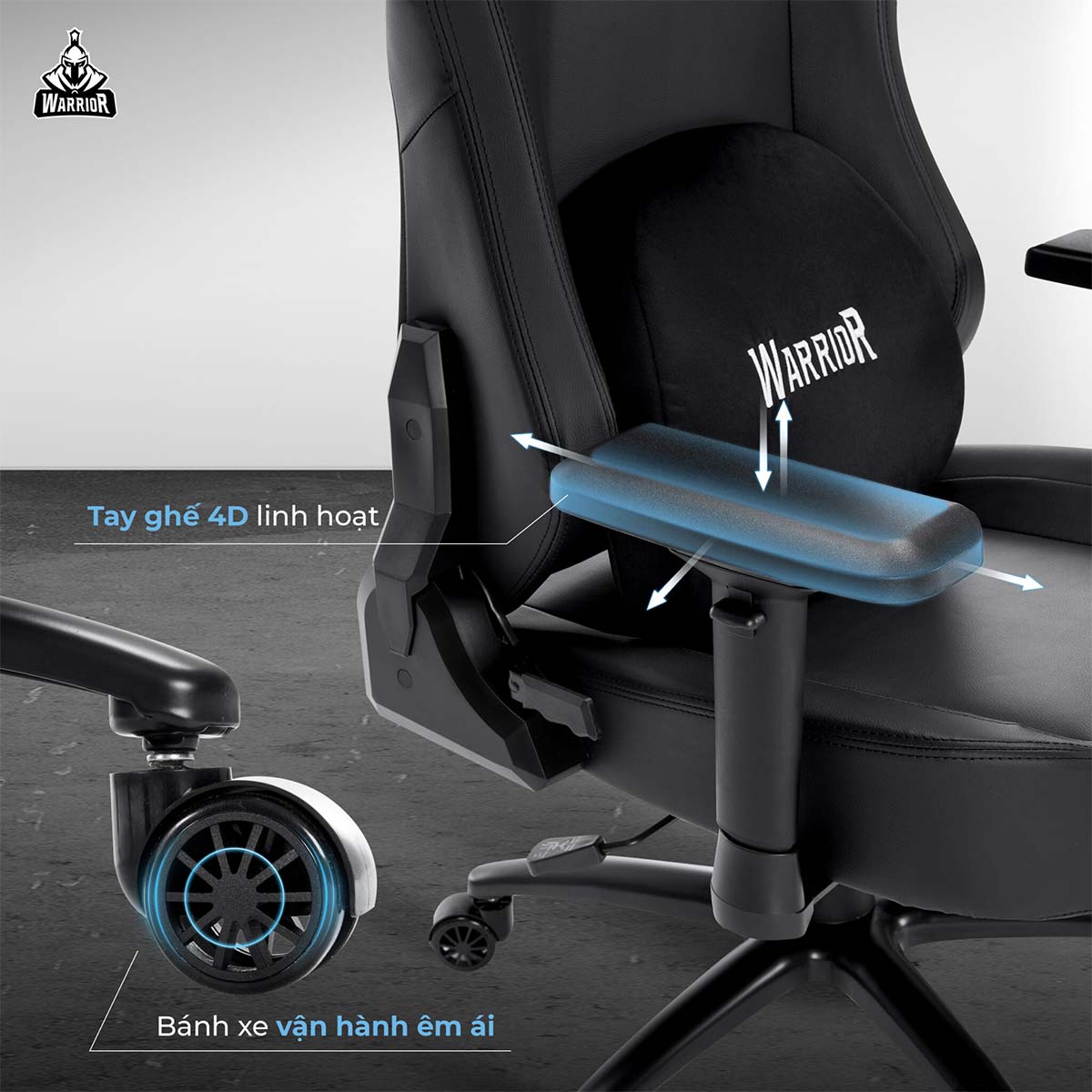 Warrior lmmortal Series WGC225 có bánh xe di chuyển