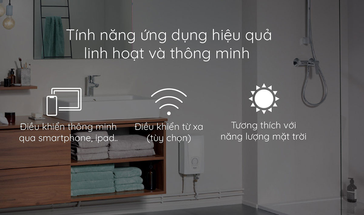Máy nước nóng của Đức tùy chọn điều khiển từ xa