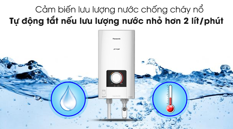Panasonic DH-4NTP1VM có cảm biến lưu lượng nước chống cháy nổ