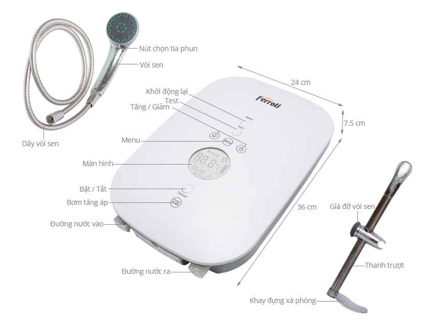 Cấu tạo Ferroli DIVO SDP