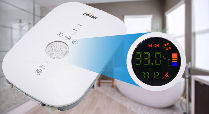 Bình nóng lạnh có màn hình hiển thị nhiệt độ nước