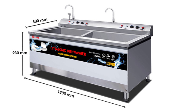 Kích thước máy rửa bát công nghiệp Texgio Luxury TGU-15XZ2