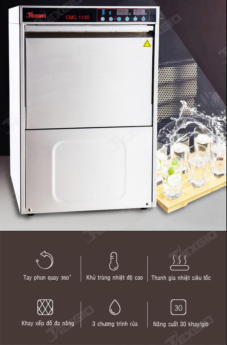 Ưu điểm của máy rửa ly, cốc