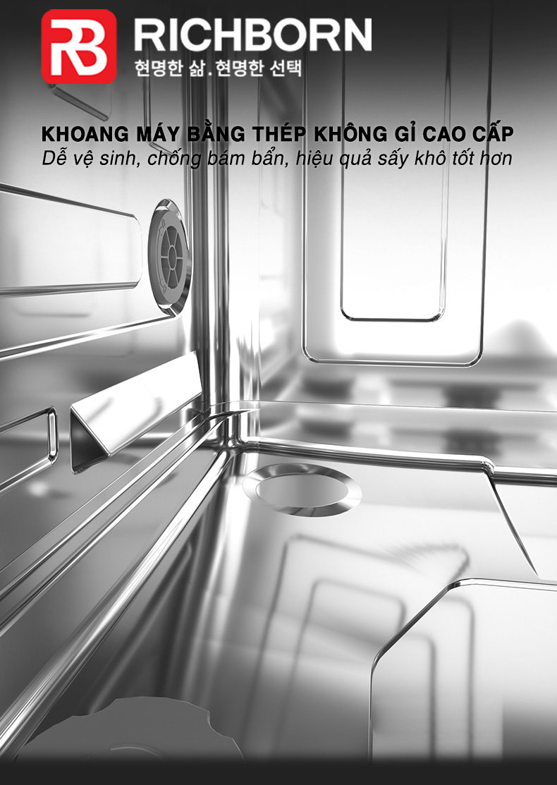 Khoang máy làm từ inox