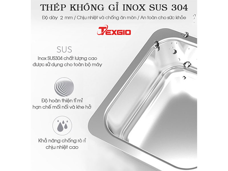 TGU-1000US làm hoàn toàn bằng inox 304