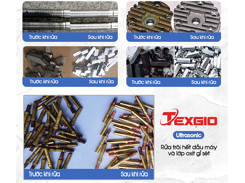 Texgio TGU-1000US rửa nước nóng làm sạch dầu mỡ, vết bẩn tốt