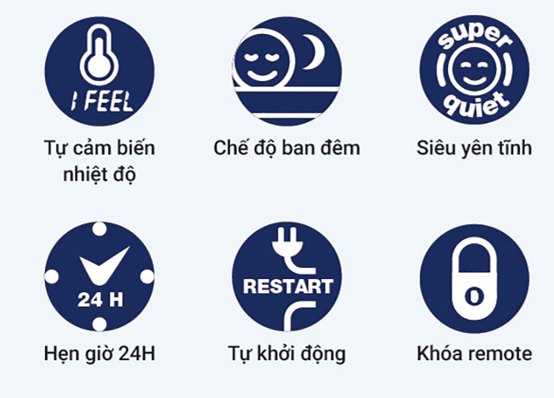Điều hòa Airwell tự cảm biến nhiệt độ