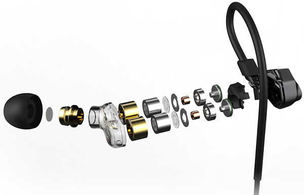 Tai nghe bluetooth Cowon EH3 BT có 2 driver kích thước 6mm ở mỗi bên