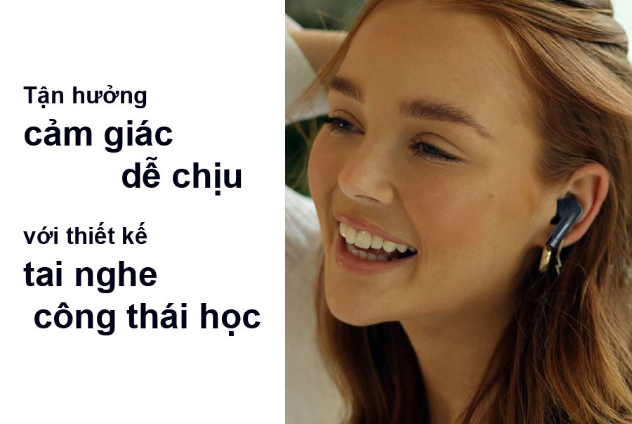 Tai nghe không dây đeo vô cùng thoải mái