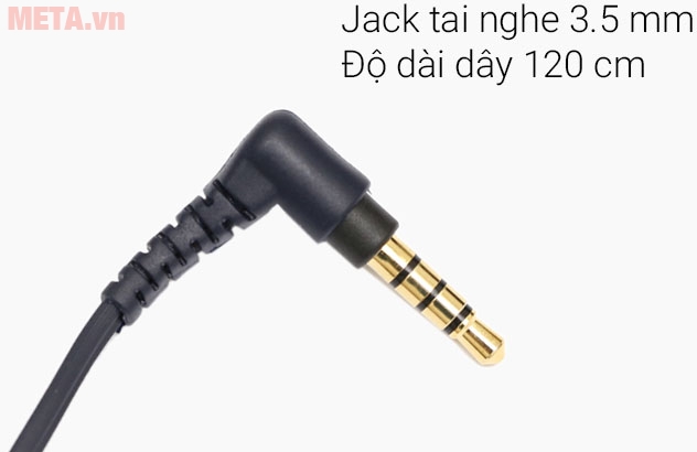 Tai nghe Sony MDR-ZX310AP trang bị Jack cắm 3.5mm kết nối phù hợp với mọi thiết bị khác nhau